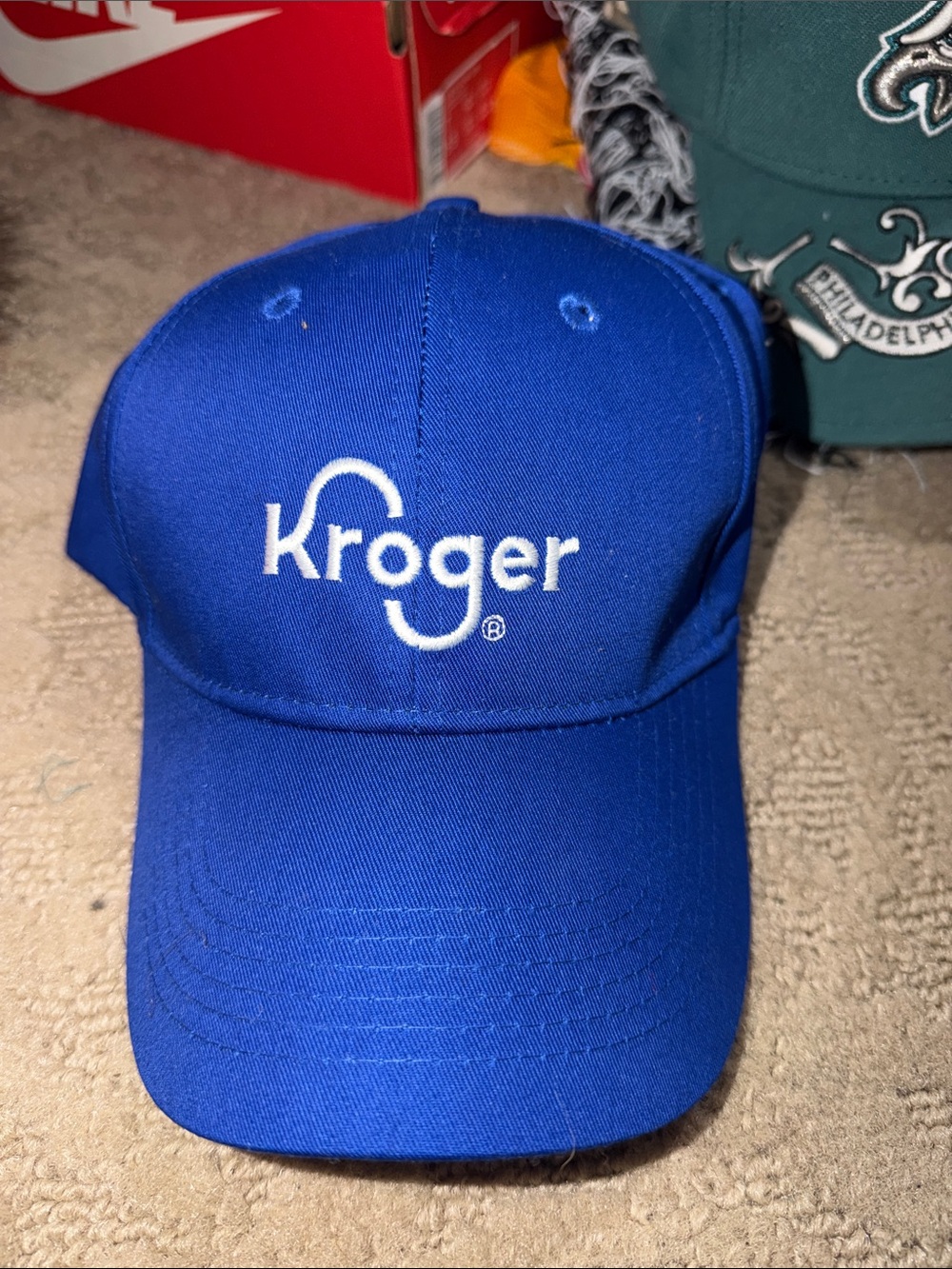 Kroger Blue Embroidered Logo Cap